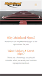 Mobile Screenshot of mainlandsigns.com